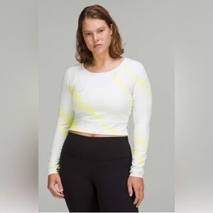 Lululemon Wunder Train Cropped Long Sleeve Shirt